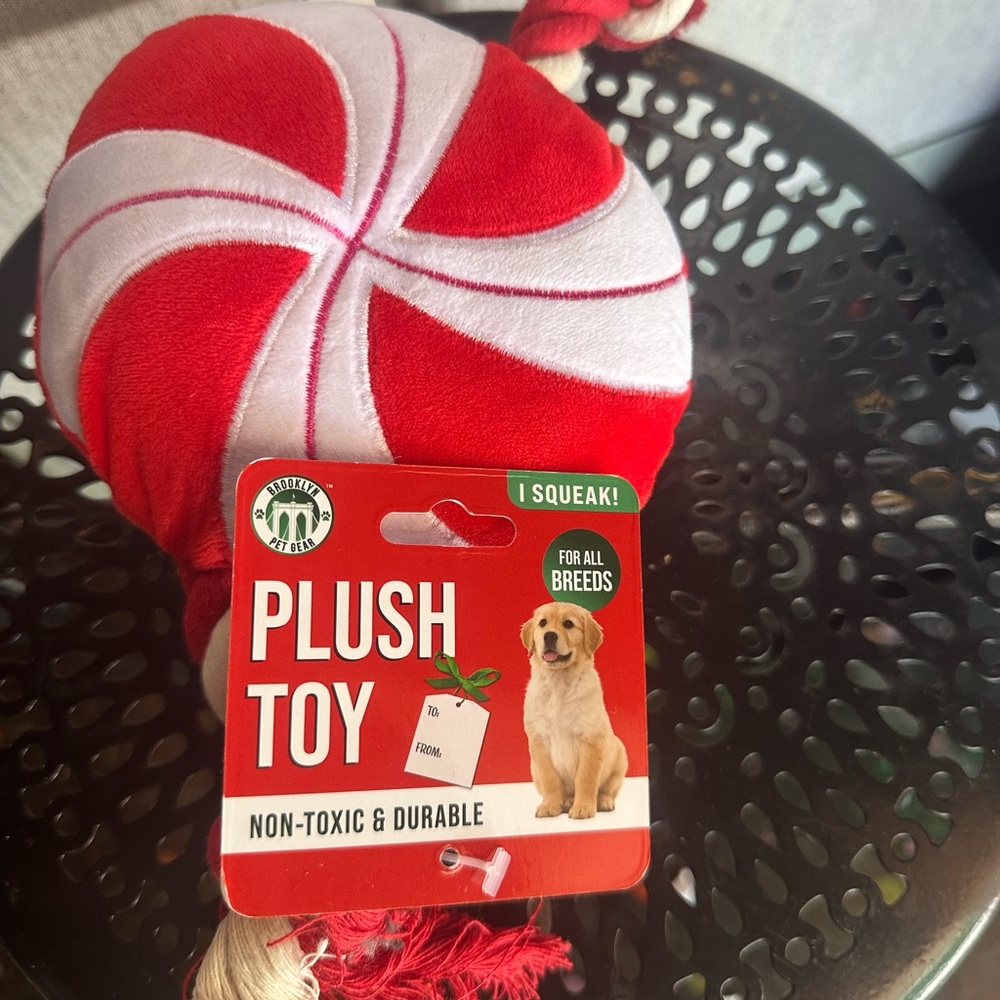 Red Plush Toy for dog